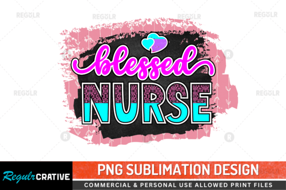 Blessed Nurse Graphics for Crafts & Branding