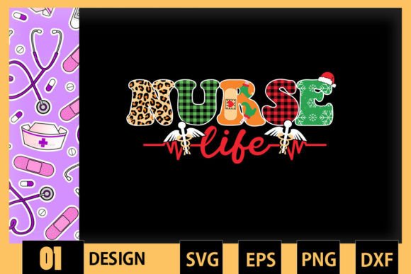Christmas Nurse Graphics for Crafts & Blogs