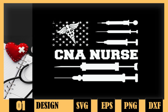 CNA Nurse Flag: Graphics for Crafts