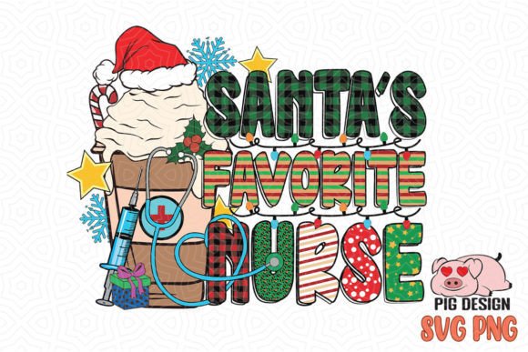 Graphics for Crafts: Santa’s Favorite Nurse Latte
