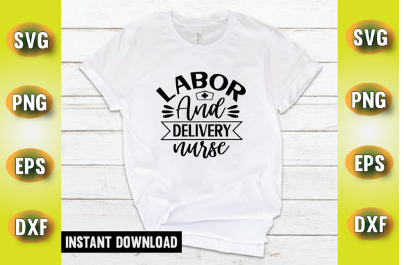 Labor Delivery Nurse Graphics for Crafts & Web