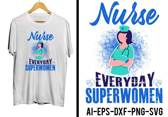 Nurse Superwomen Graphics for Crafts