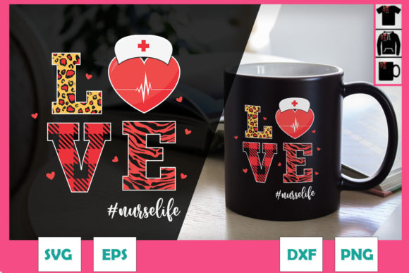 Nurse Valentine Graphics for Crafts