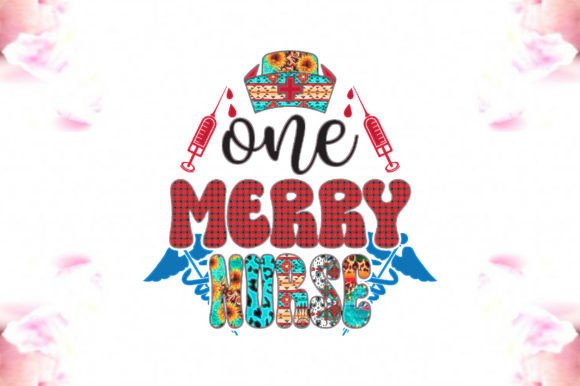 One Merry Nurse Sublimation Graphics for Crafts