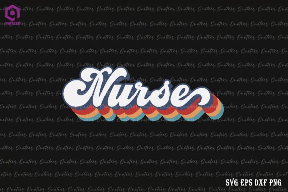 Retro Nurse Vintage: Graphics for Crafts