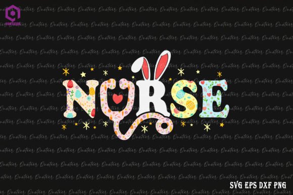 Stethoscope Nurse Easter Graphics for Crafts